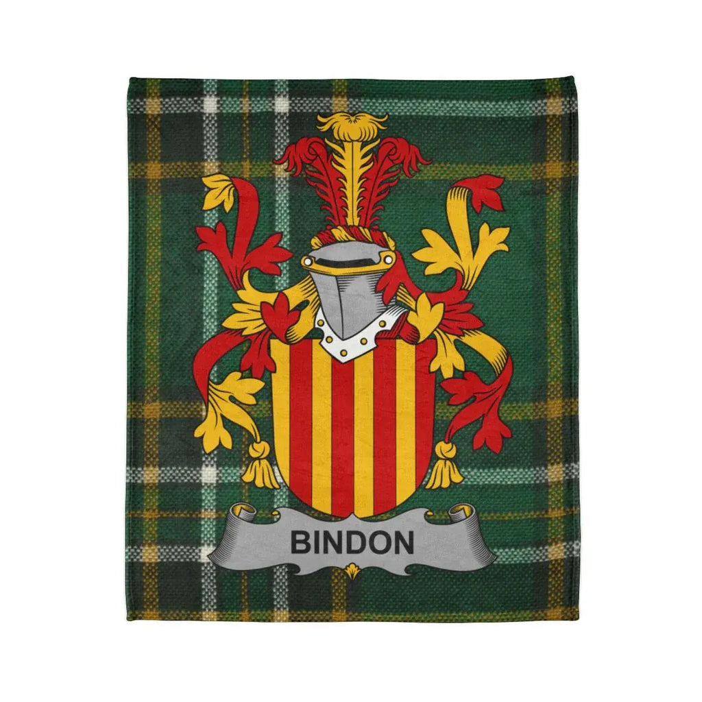 Personalized Bindon Family Crest Tapestry Blanket