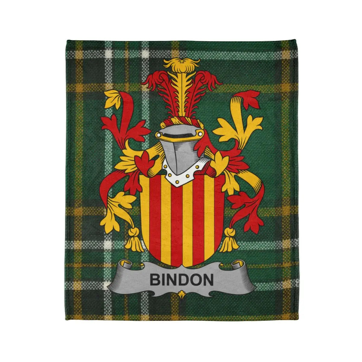 Personalized Bindon Family Crest Tapestry Blanket