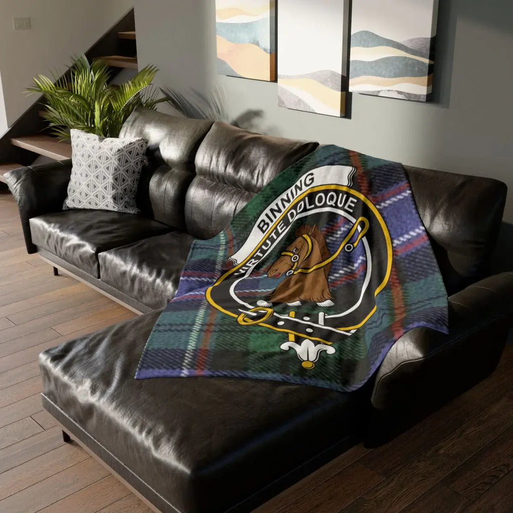 Highland Clan Crest Emblem Printed Blanket Product