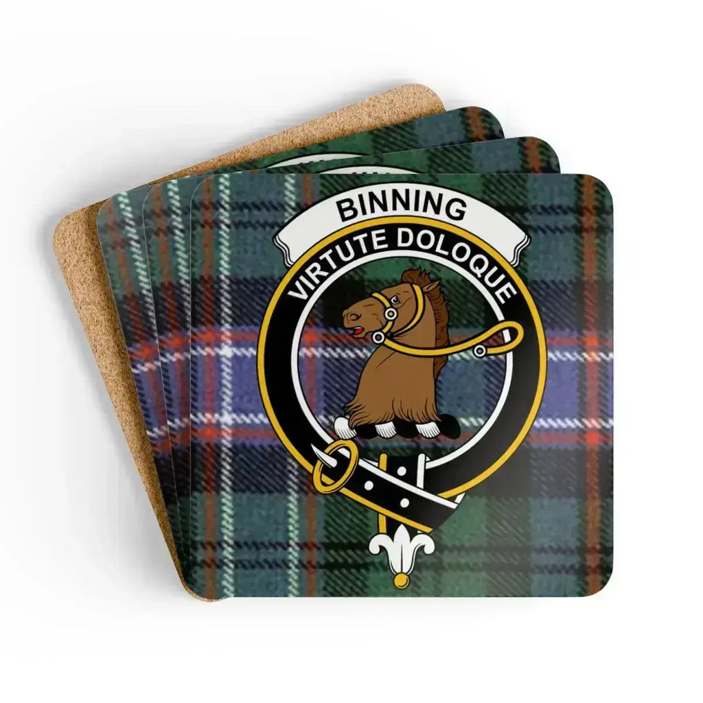 Binning Virtue Doloque Tartan Plaid Coaster product