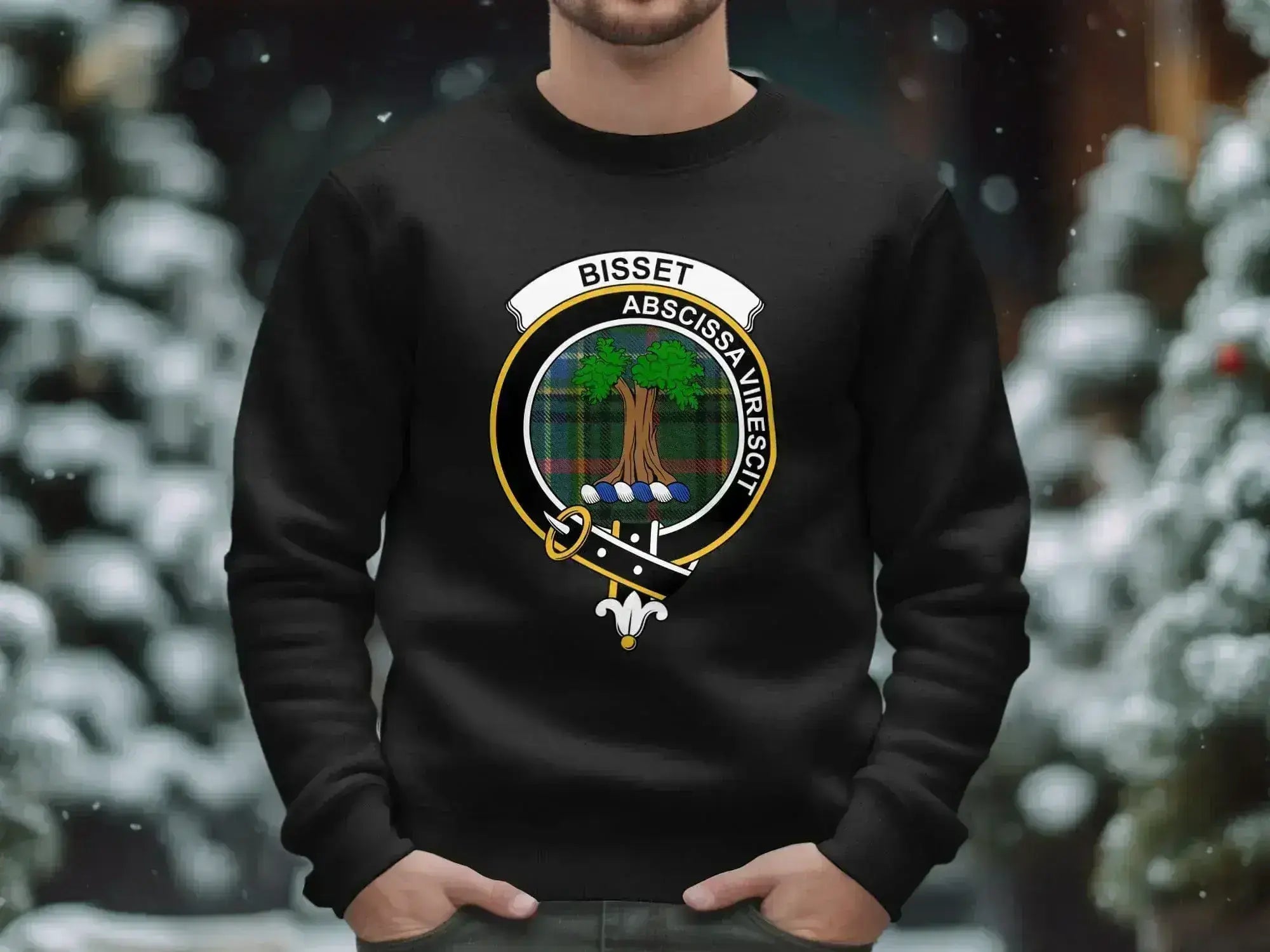 Bisset Abscissa Virescit Clan Crest Sweatshirt product