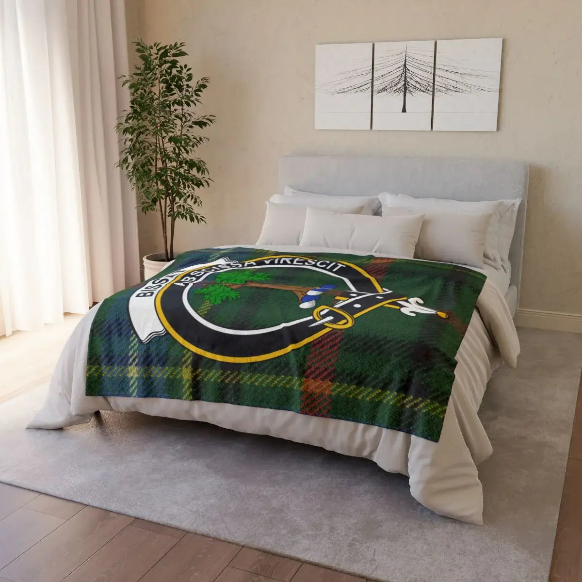 Claddagh Celtic Irish Family Crest Blanket
