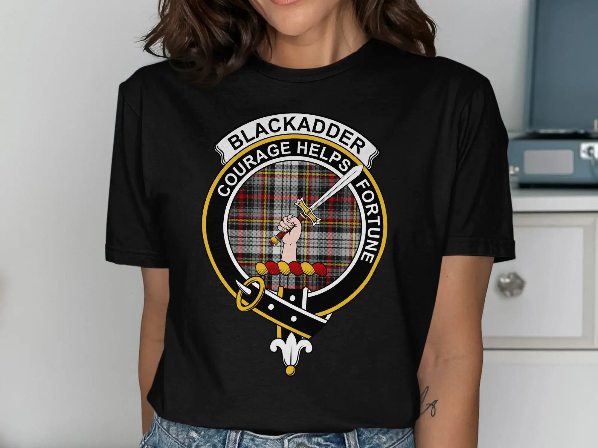 Blackadder Courage Helps Fortune Graphic Tee product