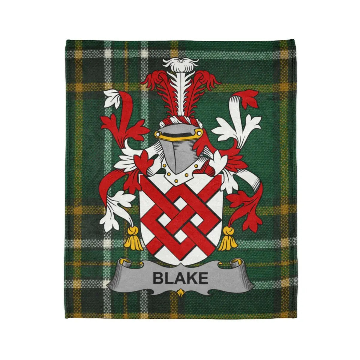 Blake Family Crest Tartan Blanket
