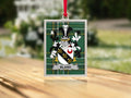 Bland Family Crest Striped Rectangular Holiday Ornament product