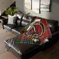 Tartan Blanket with Crest and Motto Pattern Blanket