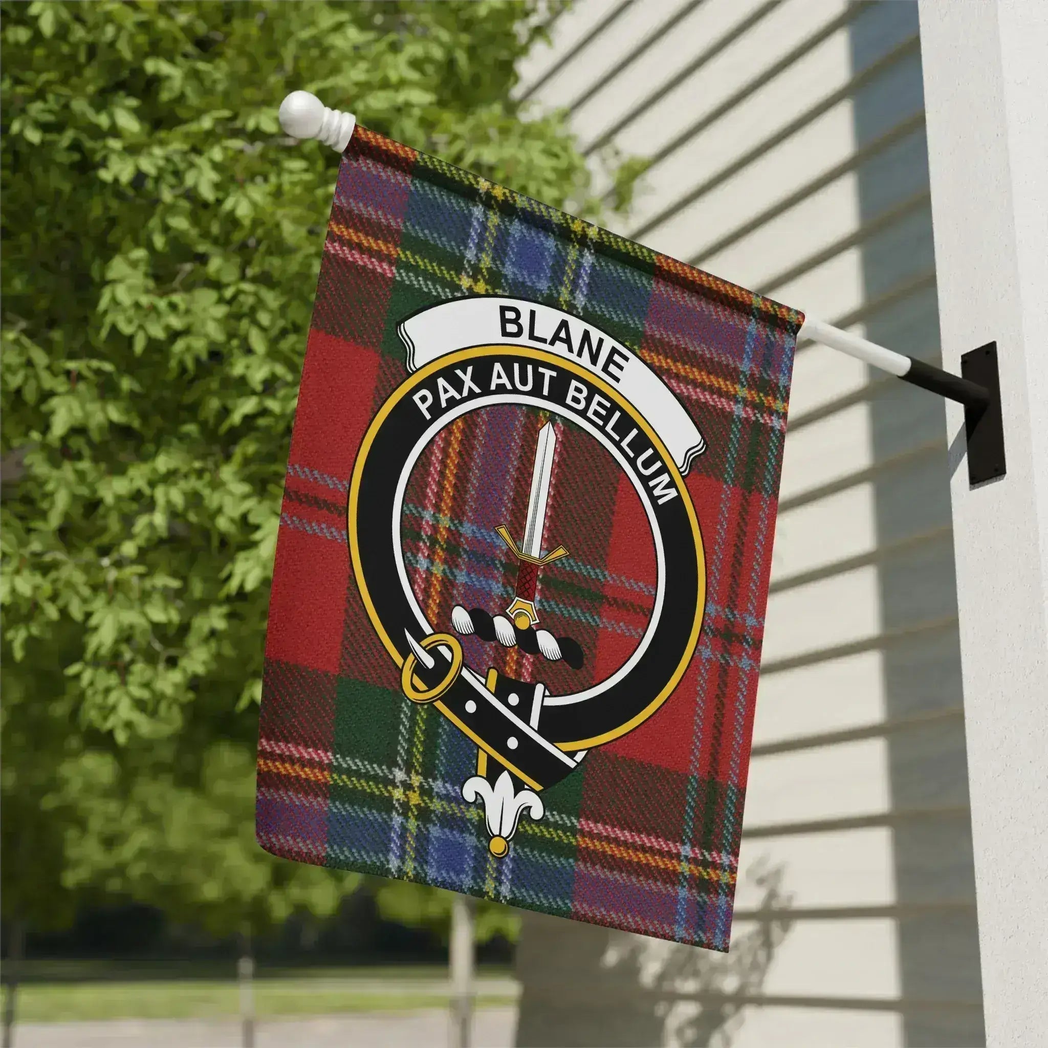 Blane Pax Aut Bellum Tartan Clan Crest Flag product
