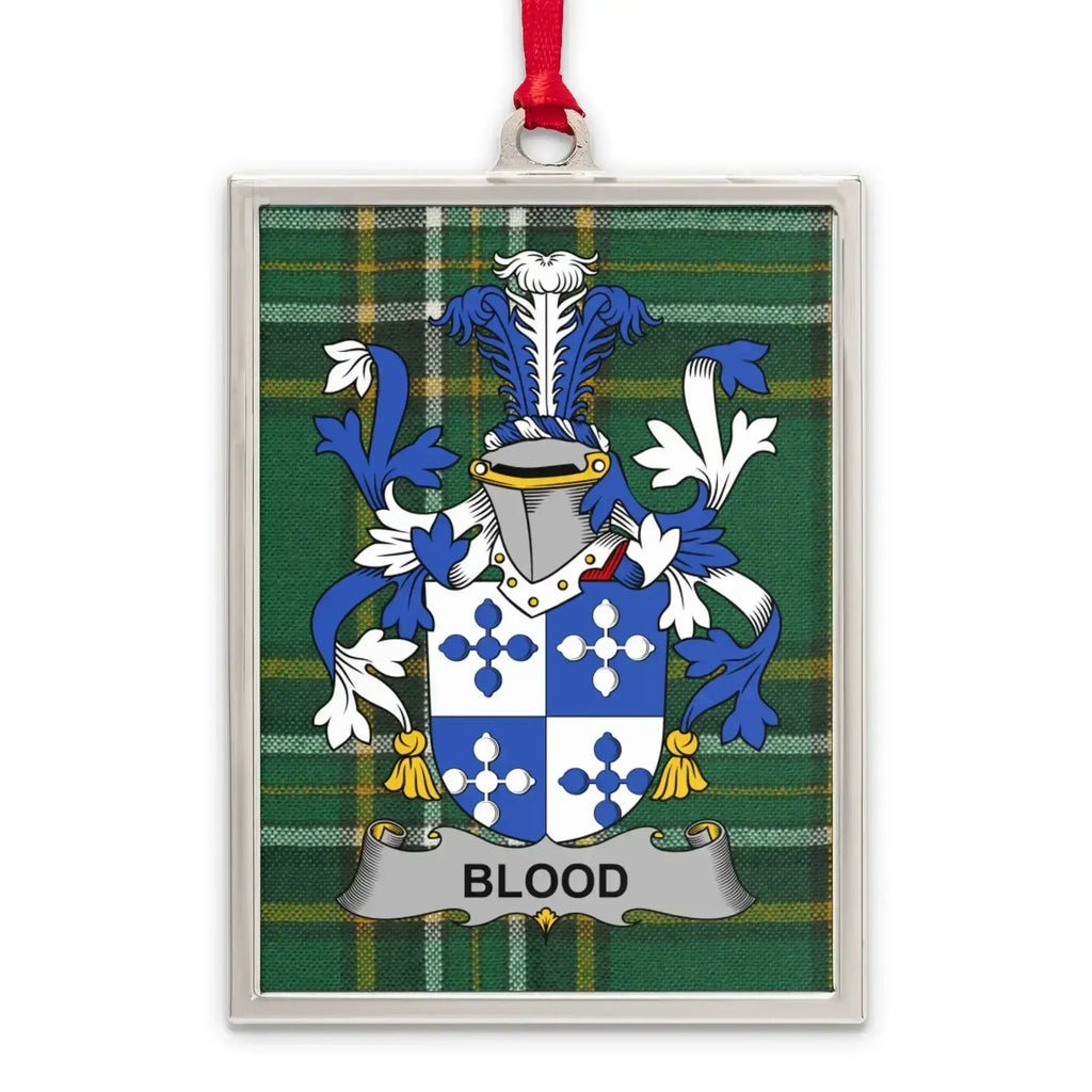 Blood Family Crest Coat of Arms Plaid Pattern product