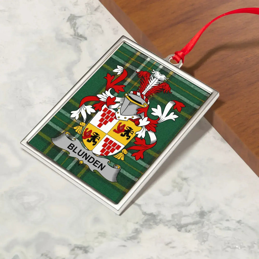 Personalized Blunden Family Crest Ornament product