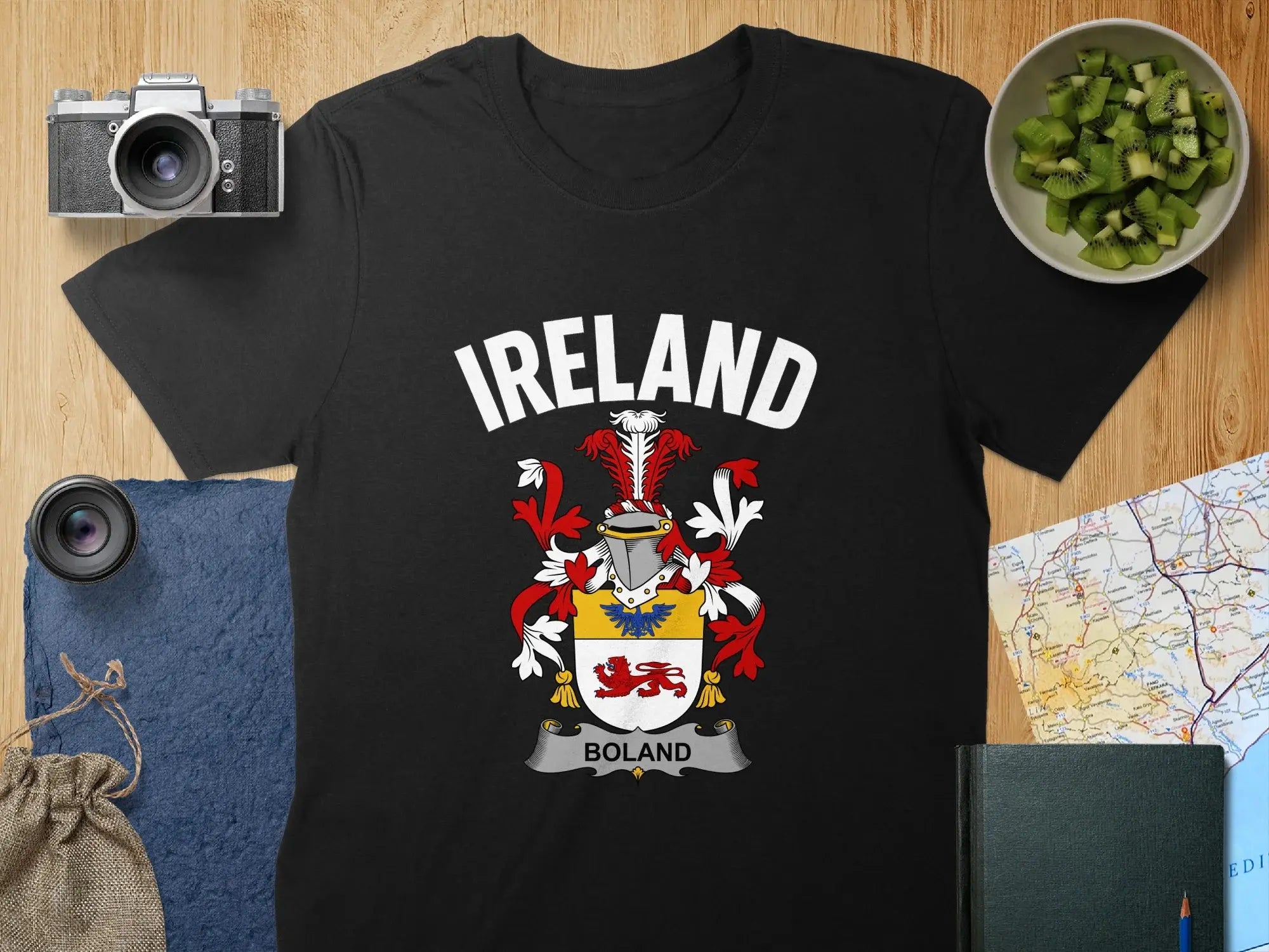 Ireland Boland Coat of Arms Printed T-Shirt