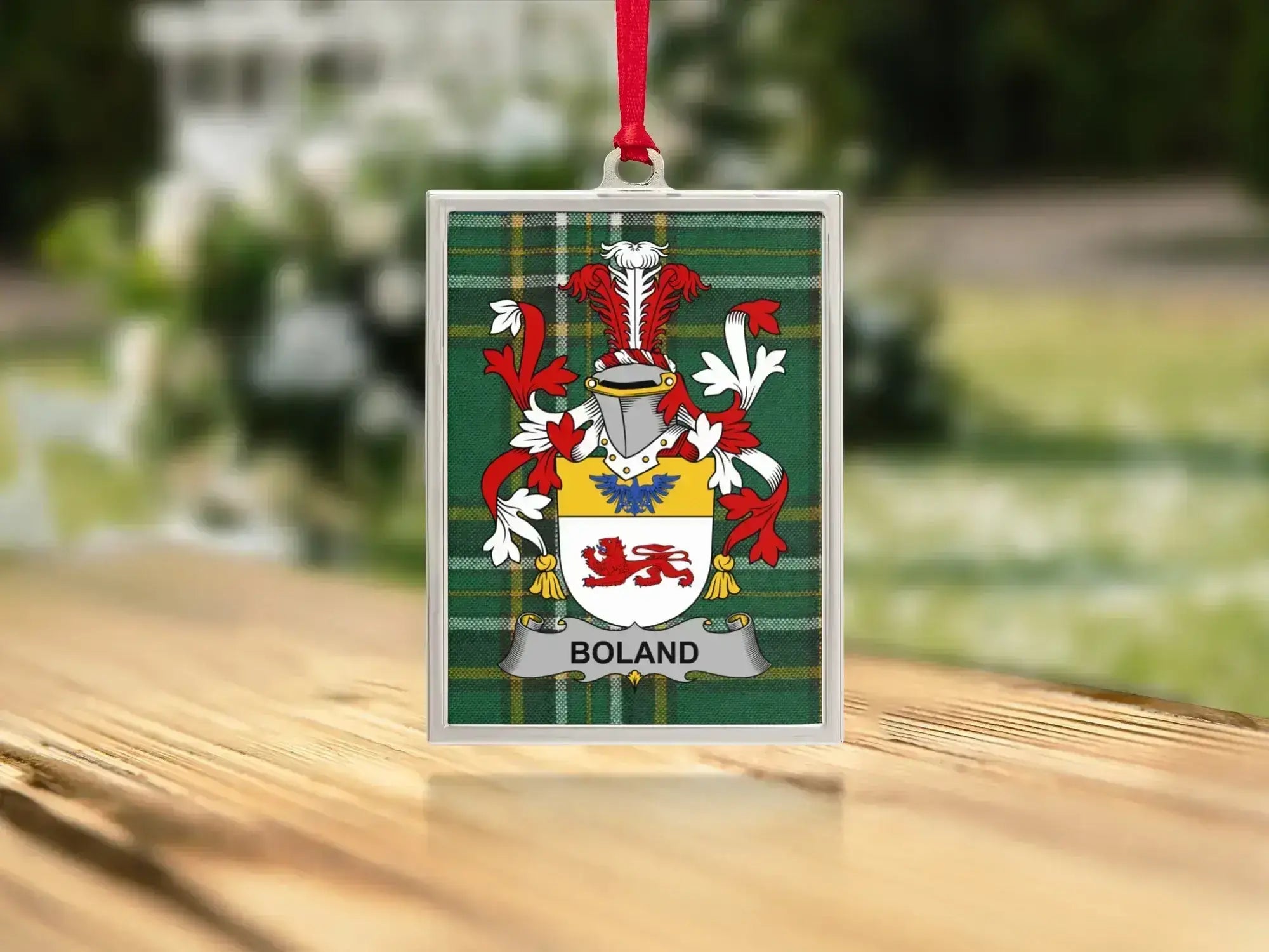 Personalized Boland Family Crest Ornament product type