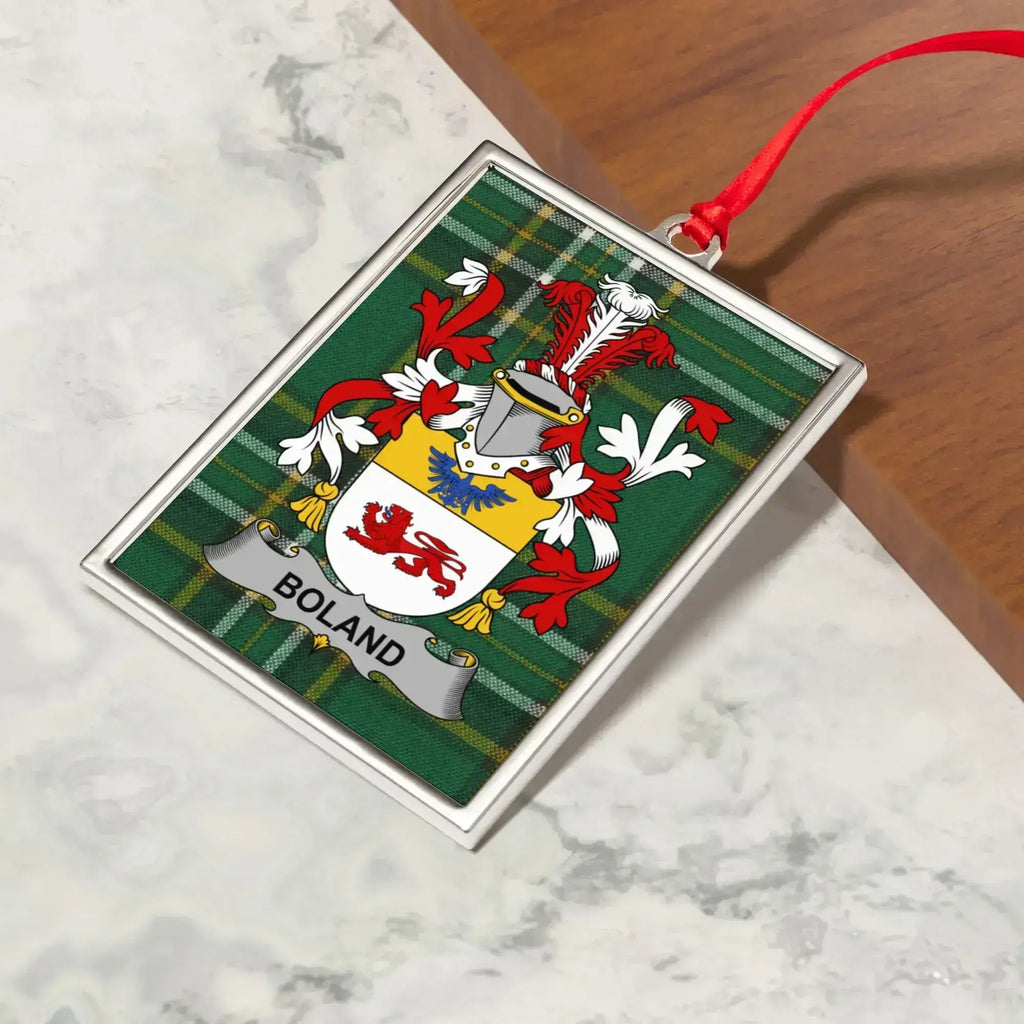 Personalized Boland Family Crest Ornament product