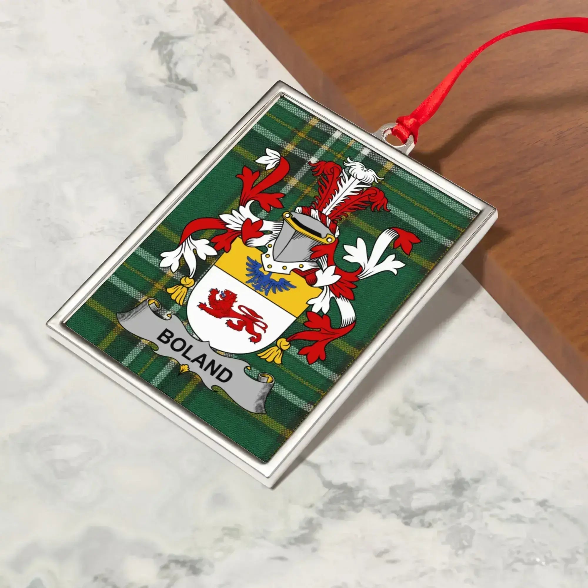 Personalized Boland Family Crest Ornament product