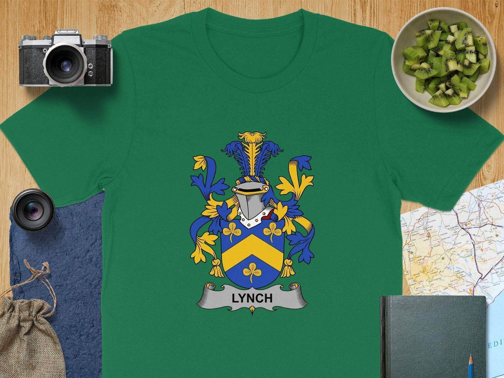 Colorful Family Crest with Knights Helm T-shirt product