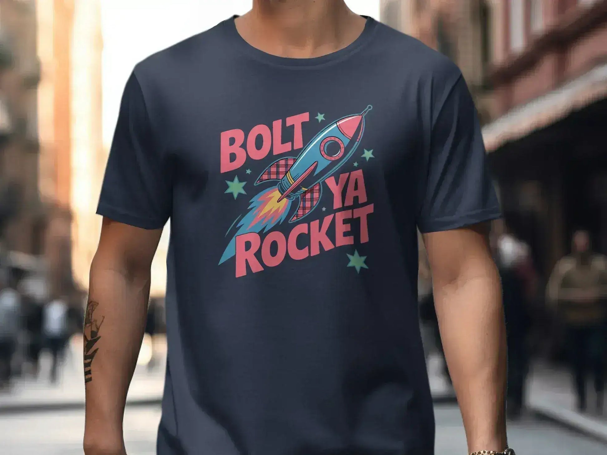 Bolt Ya Rocket Graphic Tee Shirt product type