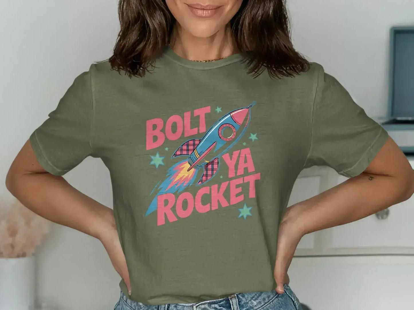BOLT YA ROCKET Graphic Tee Shirt product