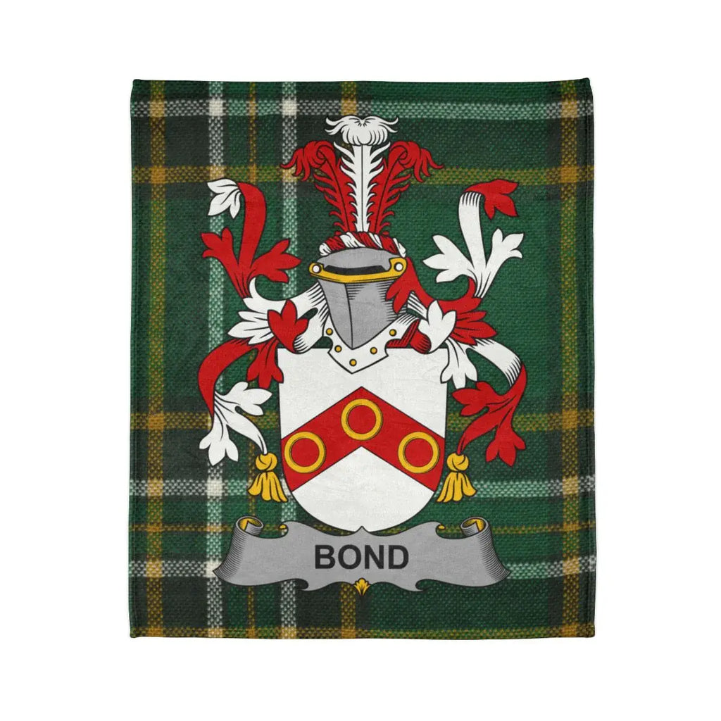 Family Crest Bond Tartan Plaid Blanket Product