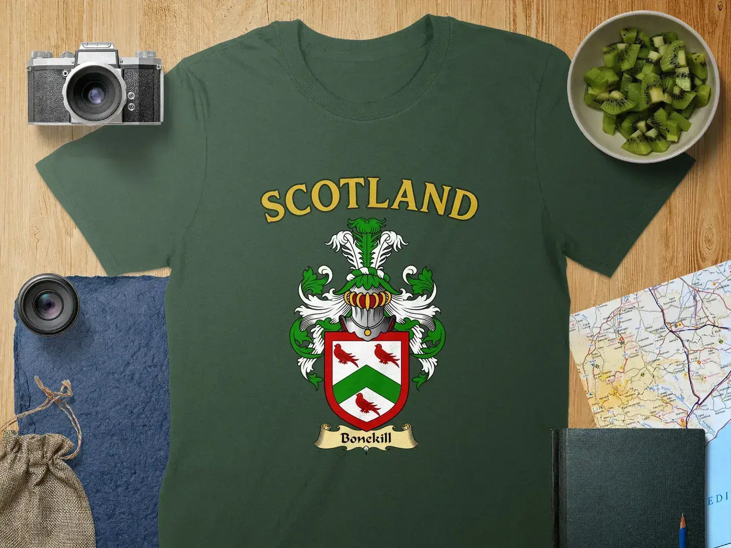 Scotland Bonekill Emblem Green Graphic T-shirt product