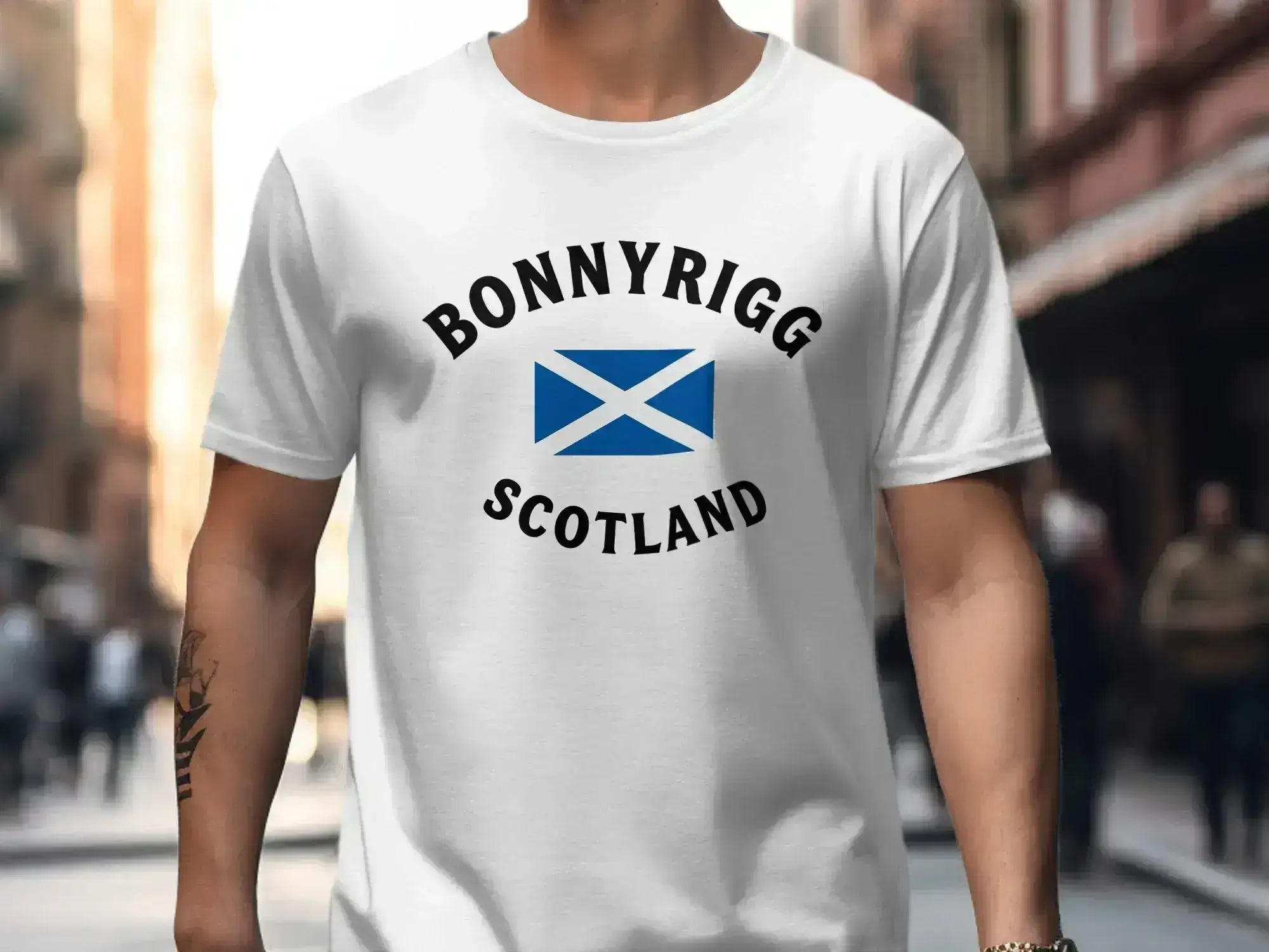 Bonnyrigg Scotland Flag Tee Shirt product