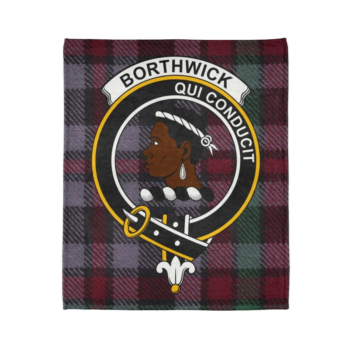 Borthwick Clan Tartan Plaid Qui Conducit Blanket product