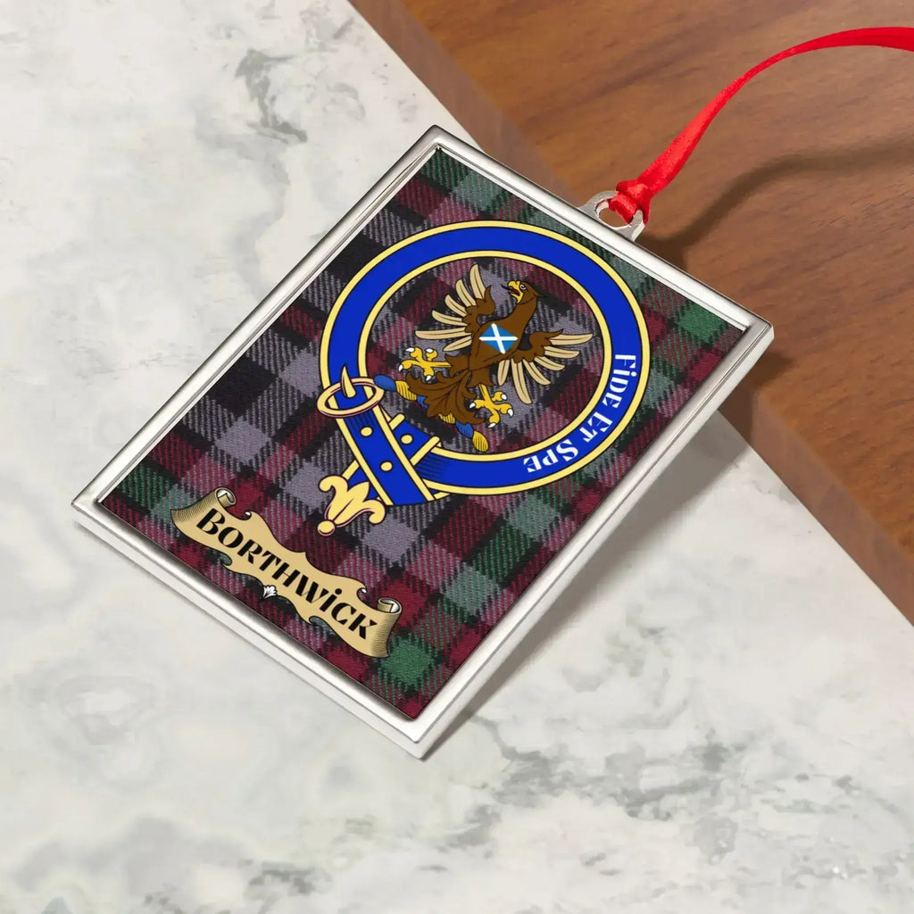 Borthwick Clan Tartan Eagle Crest Plaque product type