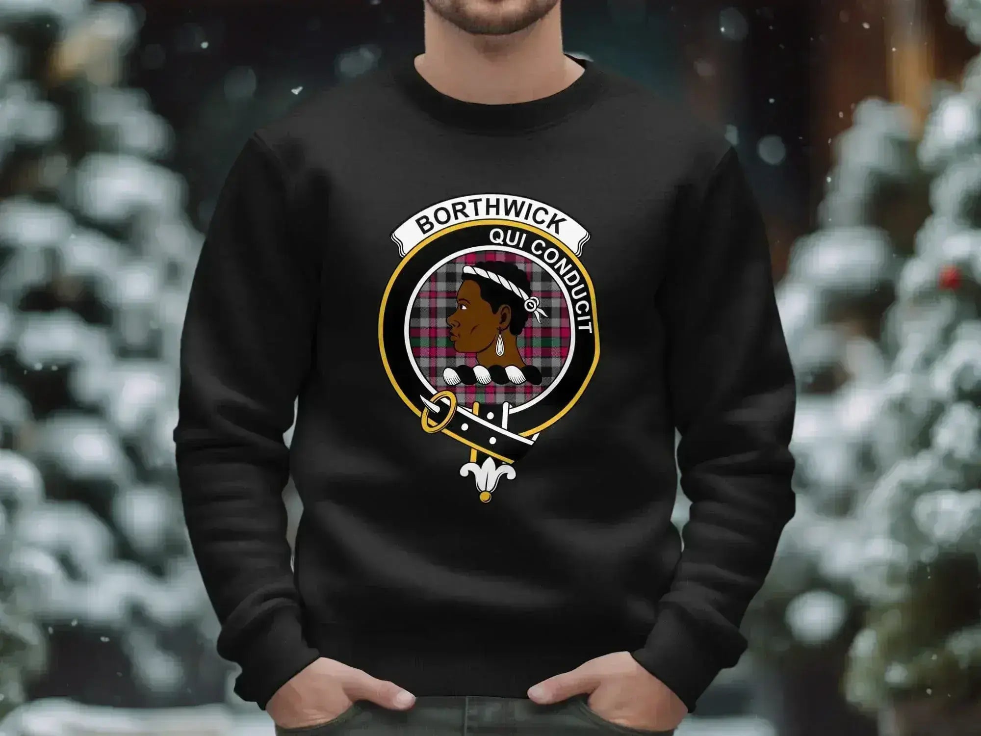 Borthwick Qui Conducit Crest Black Custom product