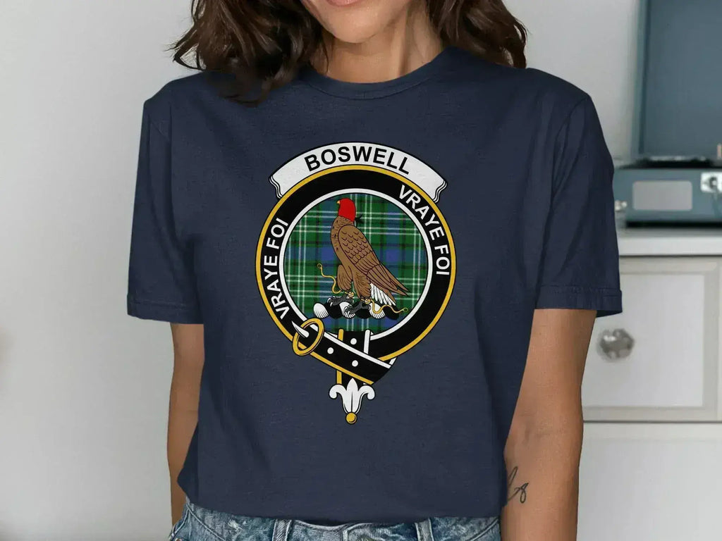 Boswell t-shirt & sweatshirt with clan crest design — alternate view