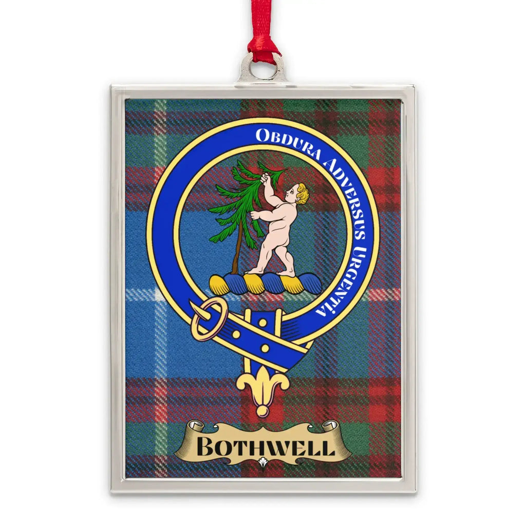 Bothwell Clan Crest Tartan Plaid Ornament product