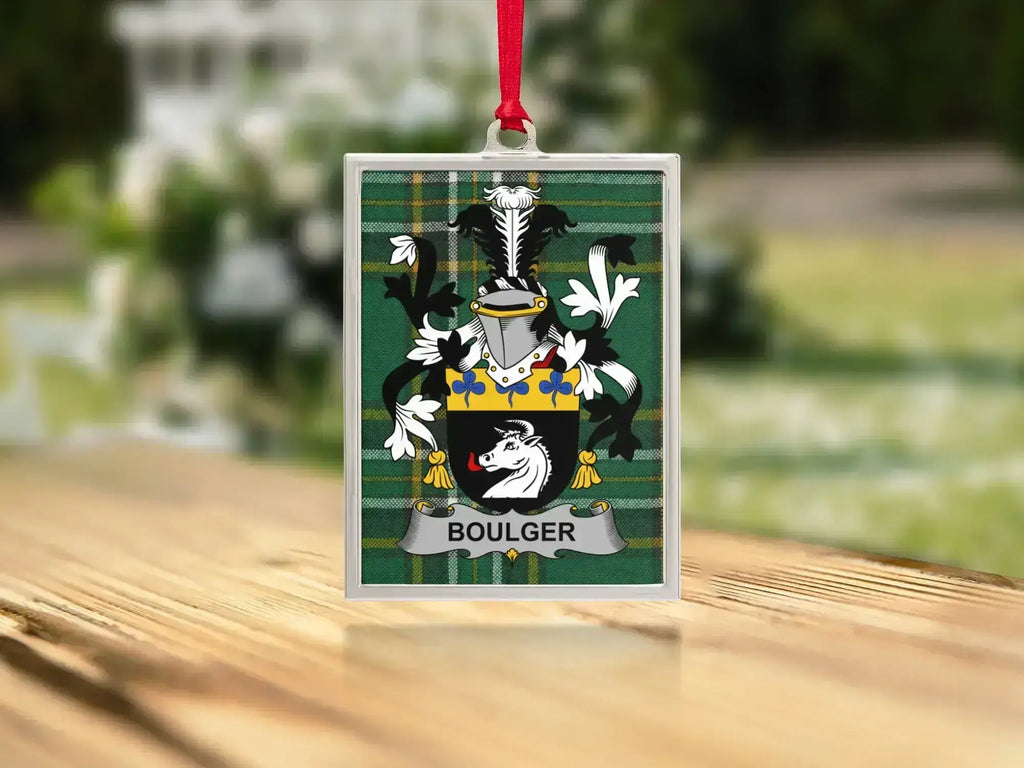 Custom Boulger Family Crest Ornament Decor product