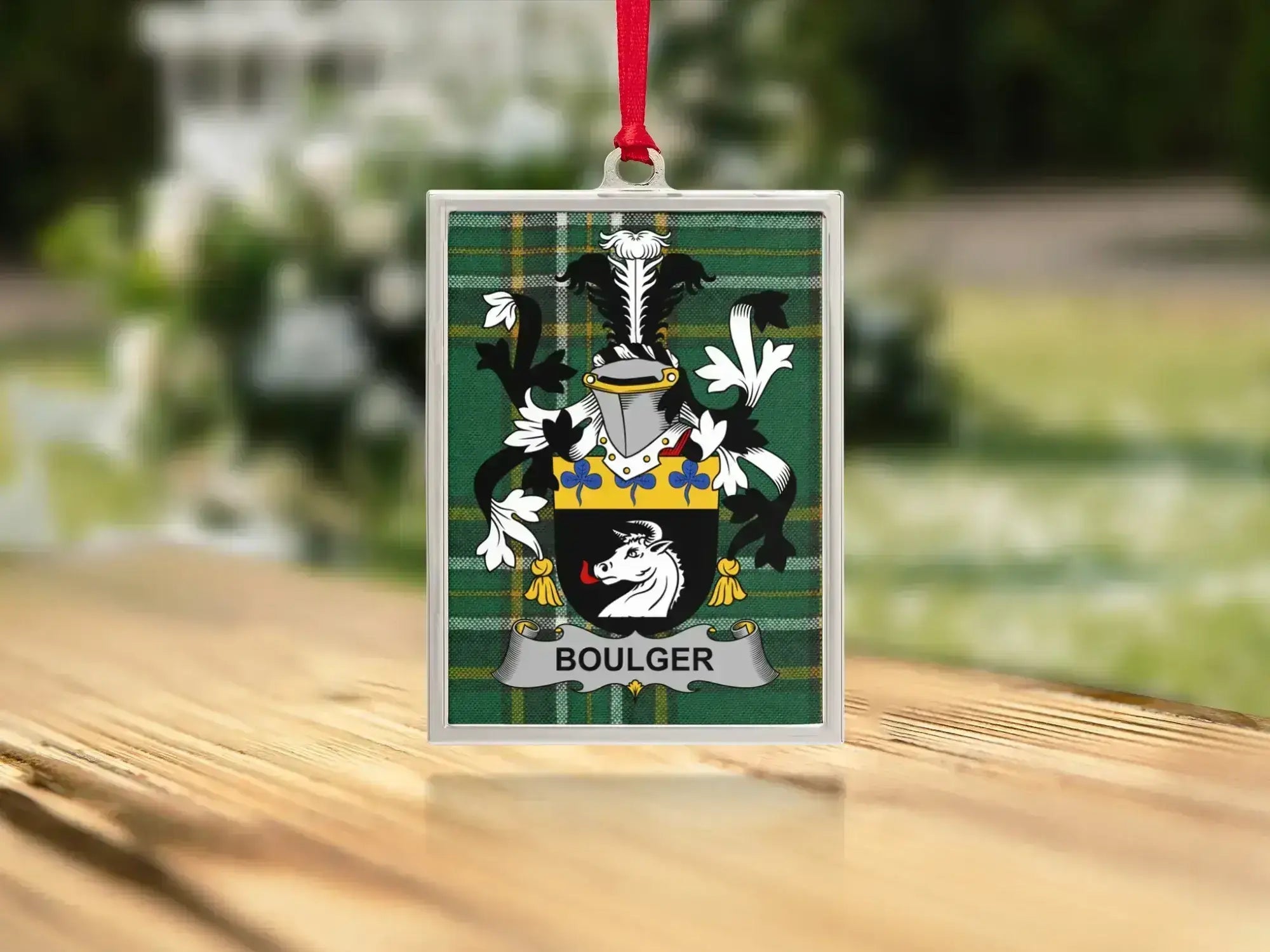 Custom Boulger Family Crest Ornament Decor product