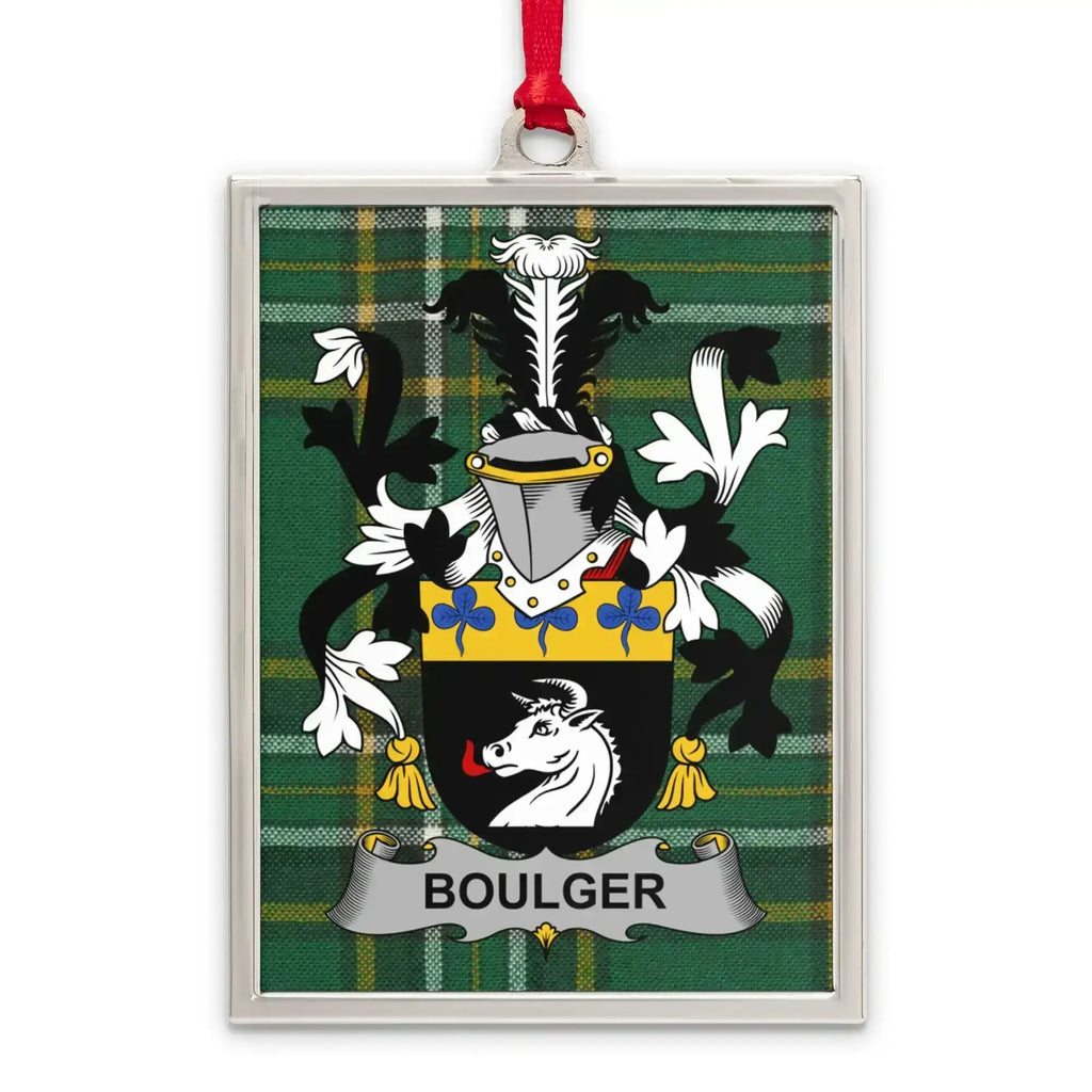 Boulger Family Crest Tartan Background Decor product