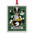 Boulger Family Crest Tartan Background Decor product