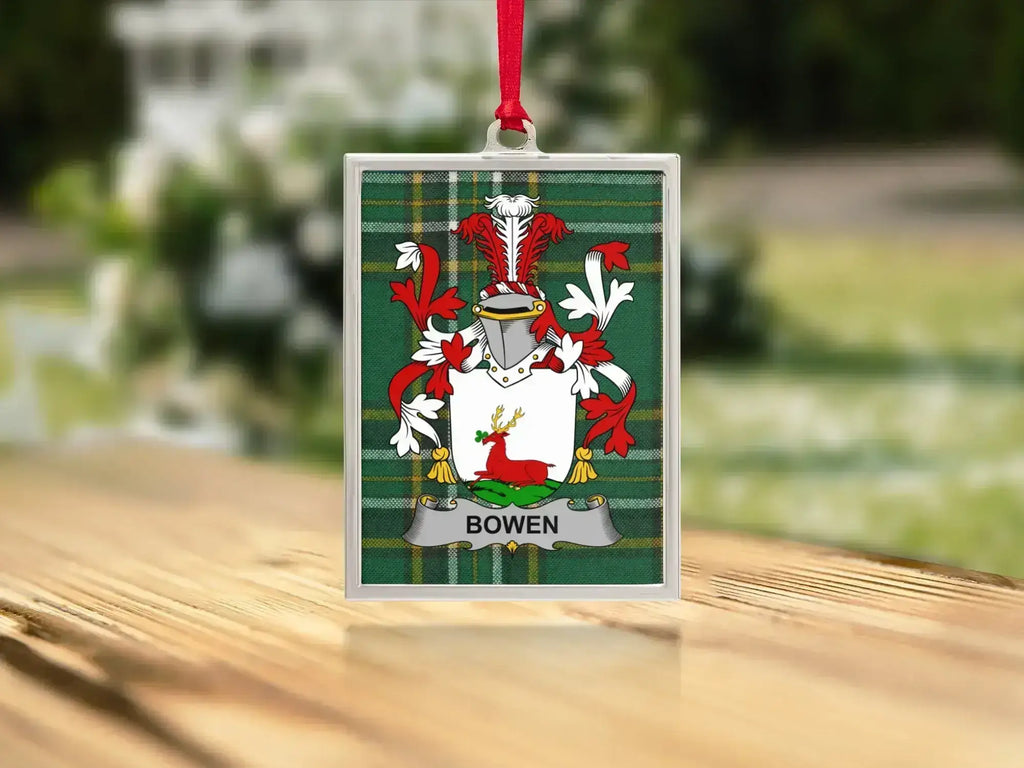 Personalized Bowen Family Crest Ornament product