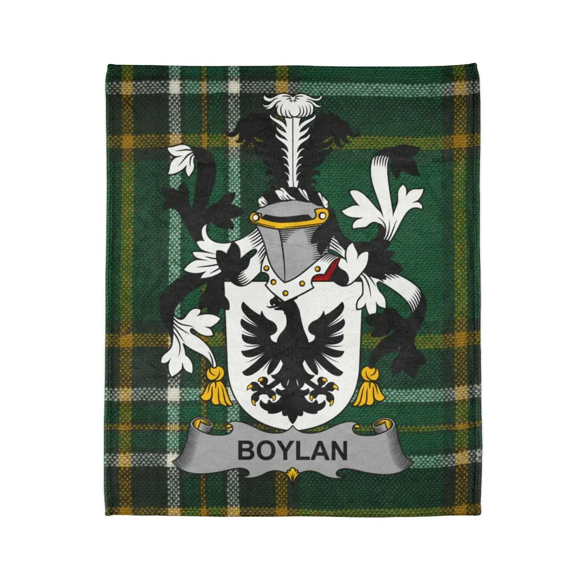 Boylan Family Crest Tartan Design Blanket