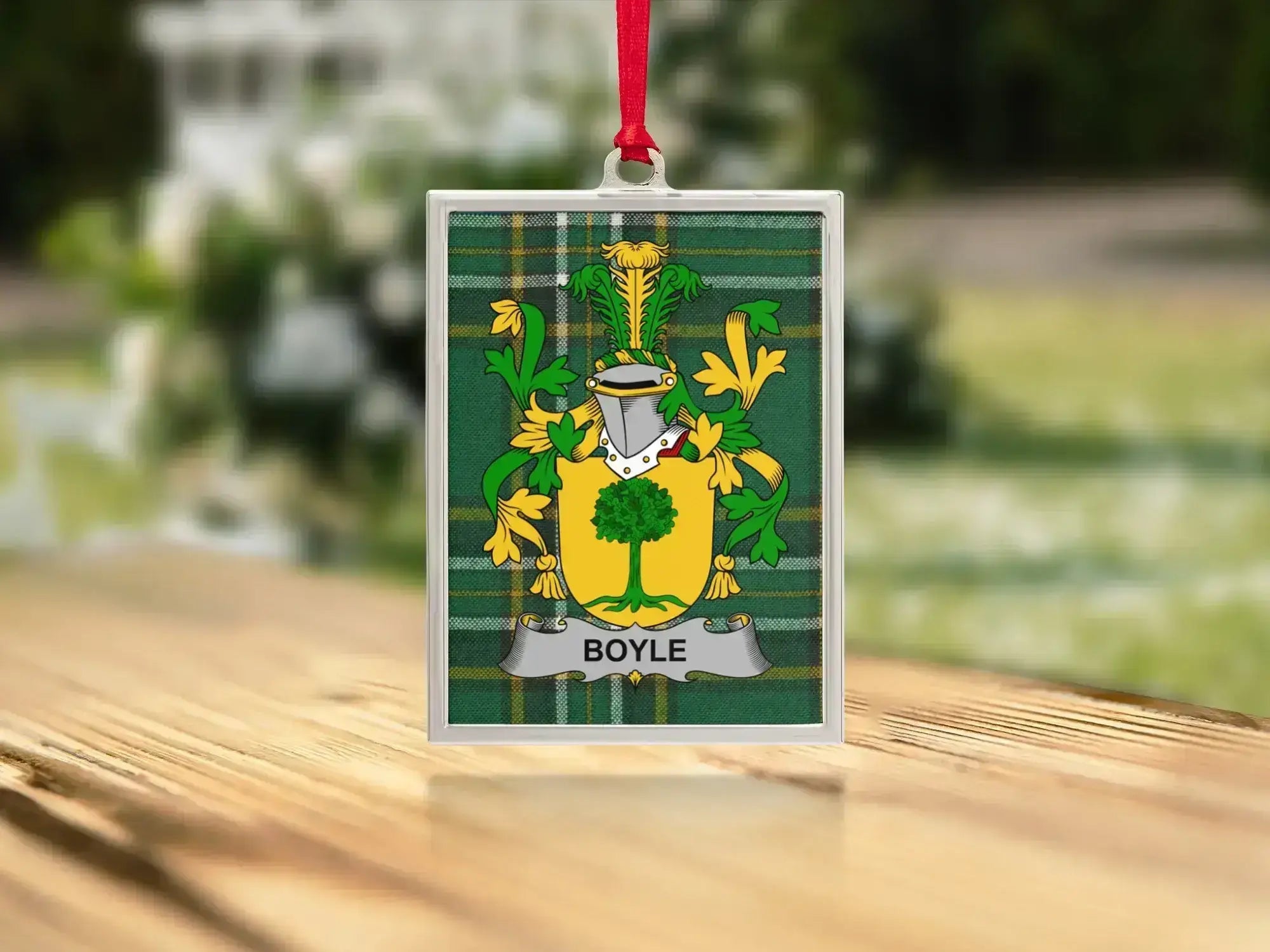 Boyle Family Crest Personalized Ornament product