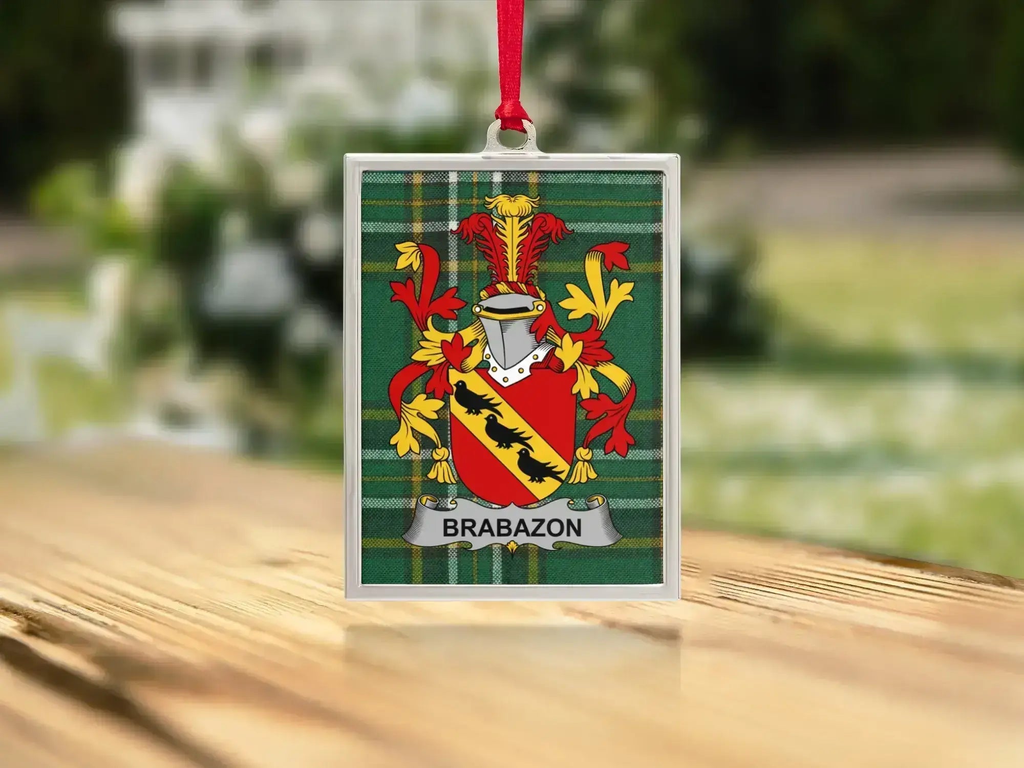 Brabazon Family Crest Square Ornament product