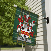 Bradley Irish Family Crest Garden Flag
