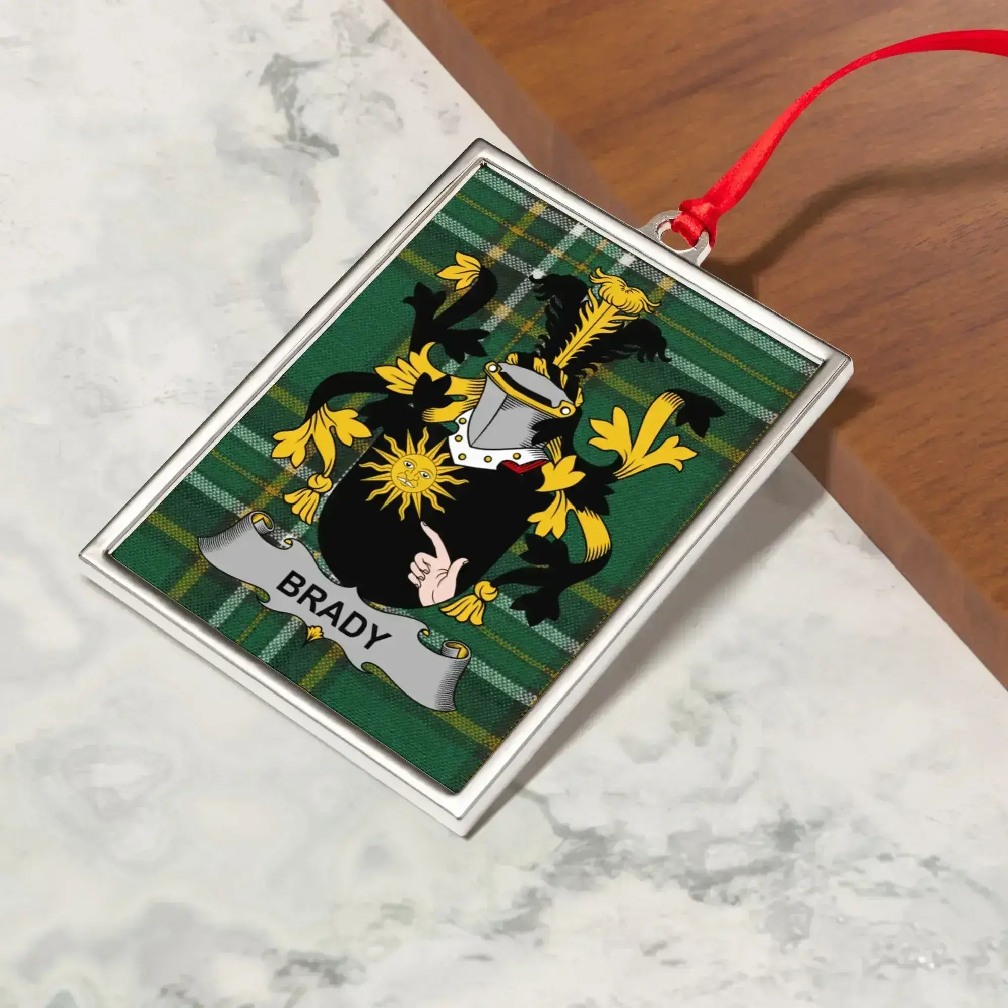 Custom Family Crest Ornament Brady product