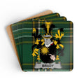 Personalized Brady Family Crest Coaster Set product