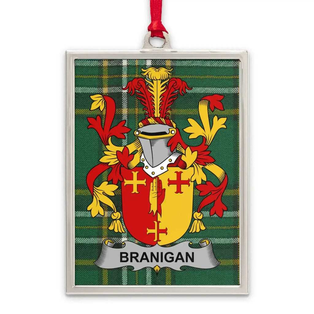Branigan Family Crest Plaid Background product