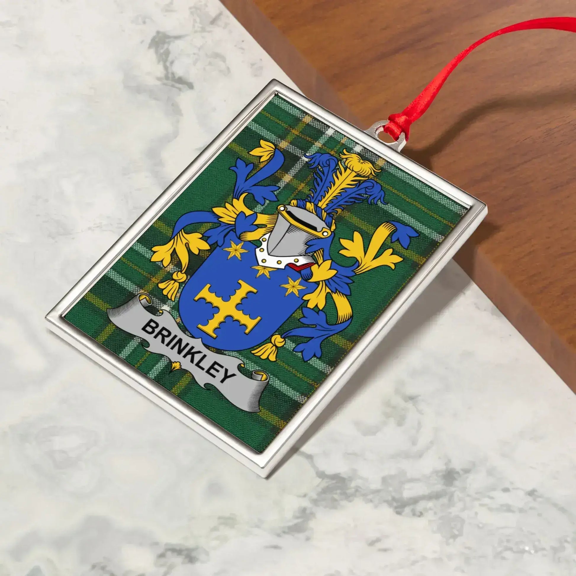 Brinkley Family Crest Hanging Plaque product