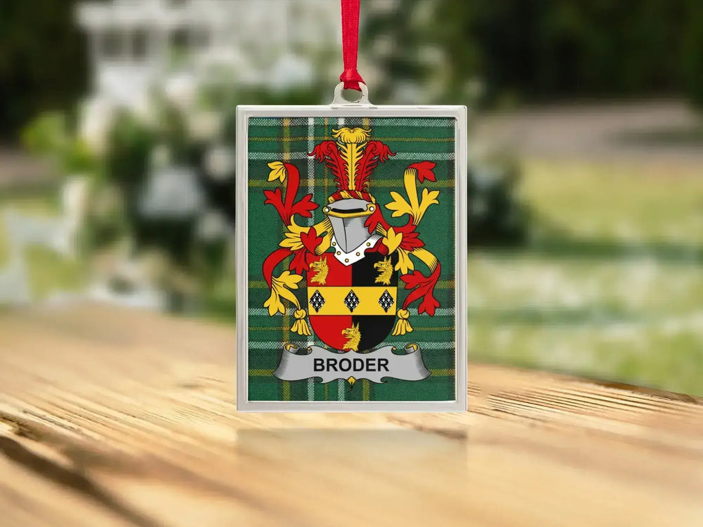 Broder Family Crest Design Decorative Ornament product
