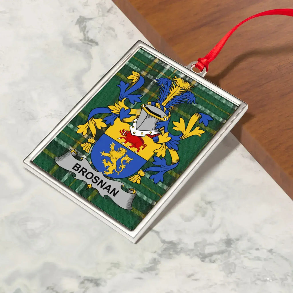 Custom Family Crest with Brosnan Design Decoration Product