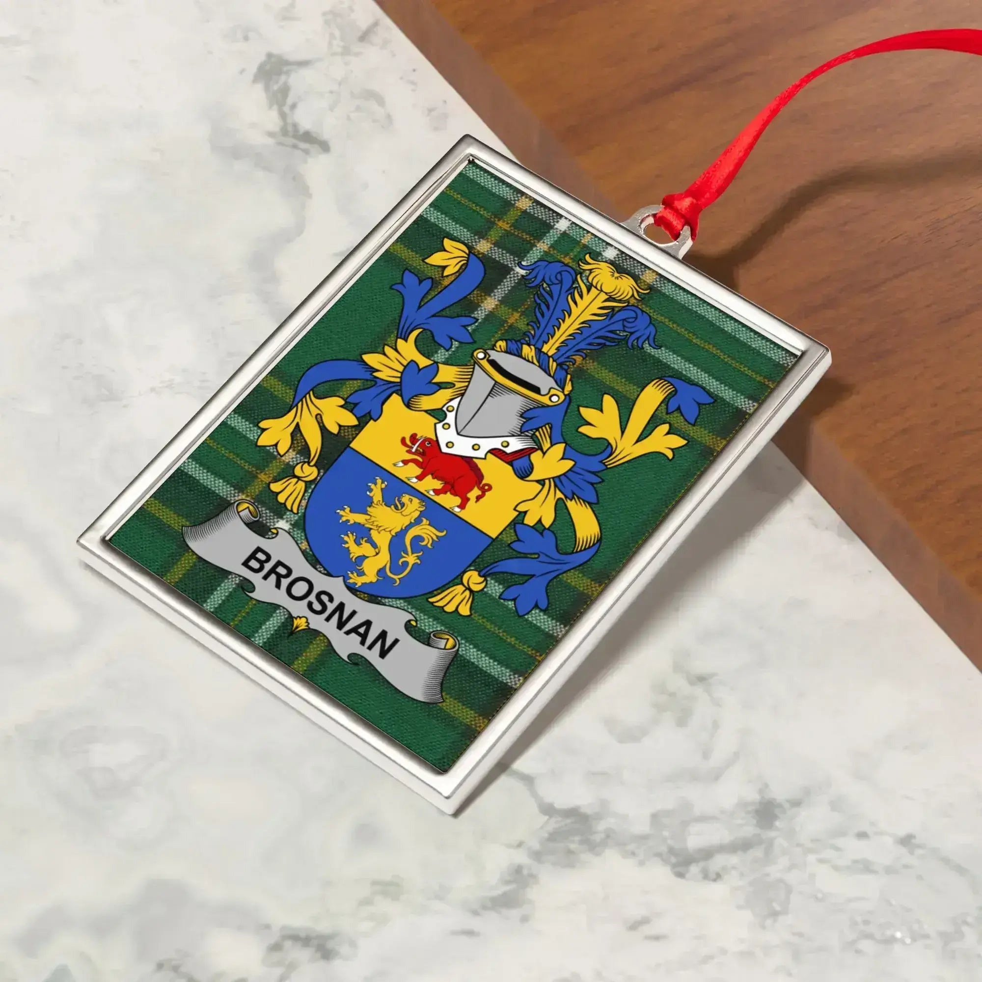 Custom Family Crest with Brosnan Design Decoration Product