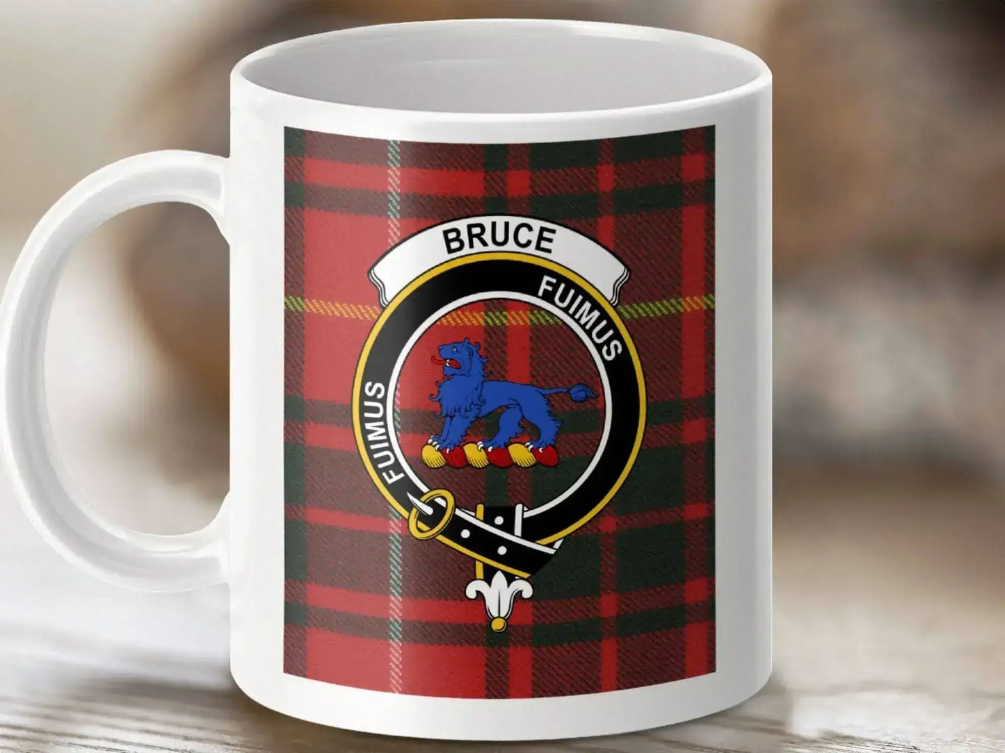 Bruce Fumimus Tartan Clan Crest Emblem Mug product