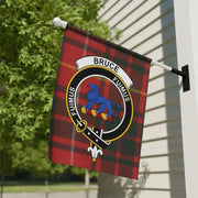 Bruce Clan Crest Tartan Garden Flag – Scottish Heritage