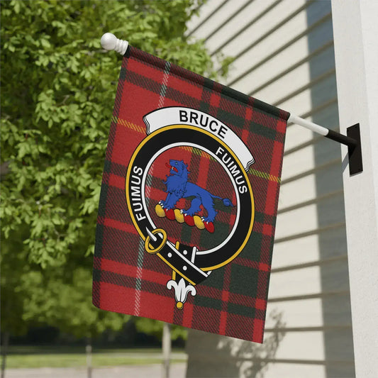 Bruce Fumimus Red Tartan Plaid Wall Flag product