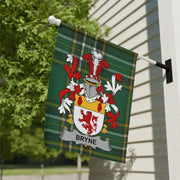 Byrne Irish Family Crest Garden Flag