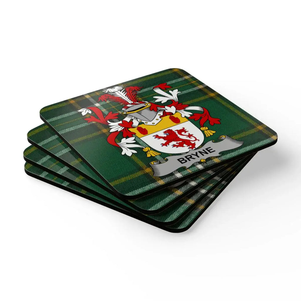 Family Crest Design Square Coasters Set Product
