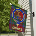 Buccleuch clan crest tartan garden flag for outdoor display